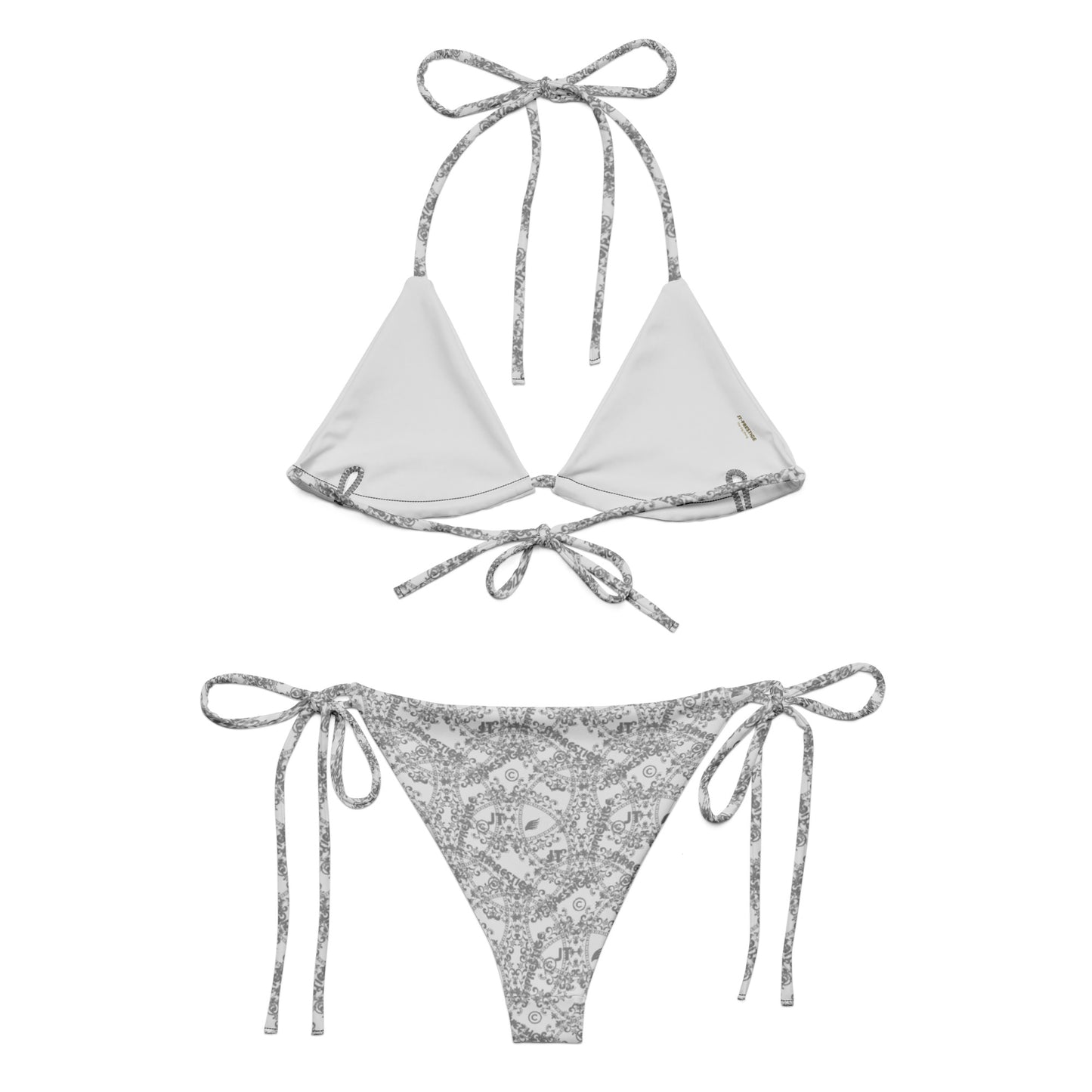 All-over print recycled string bikini